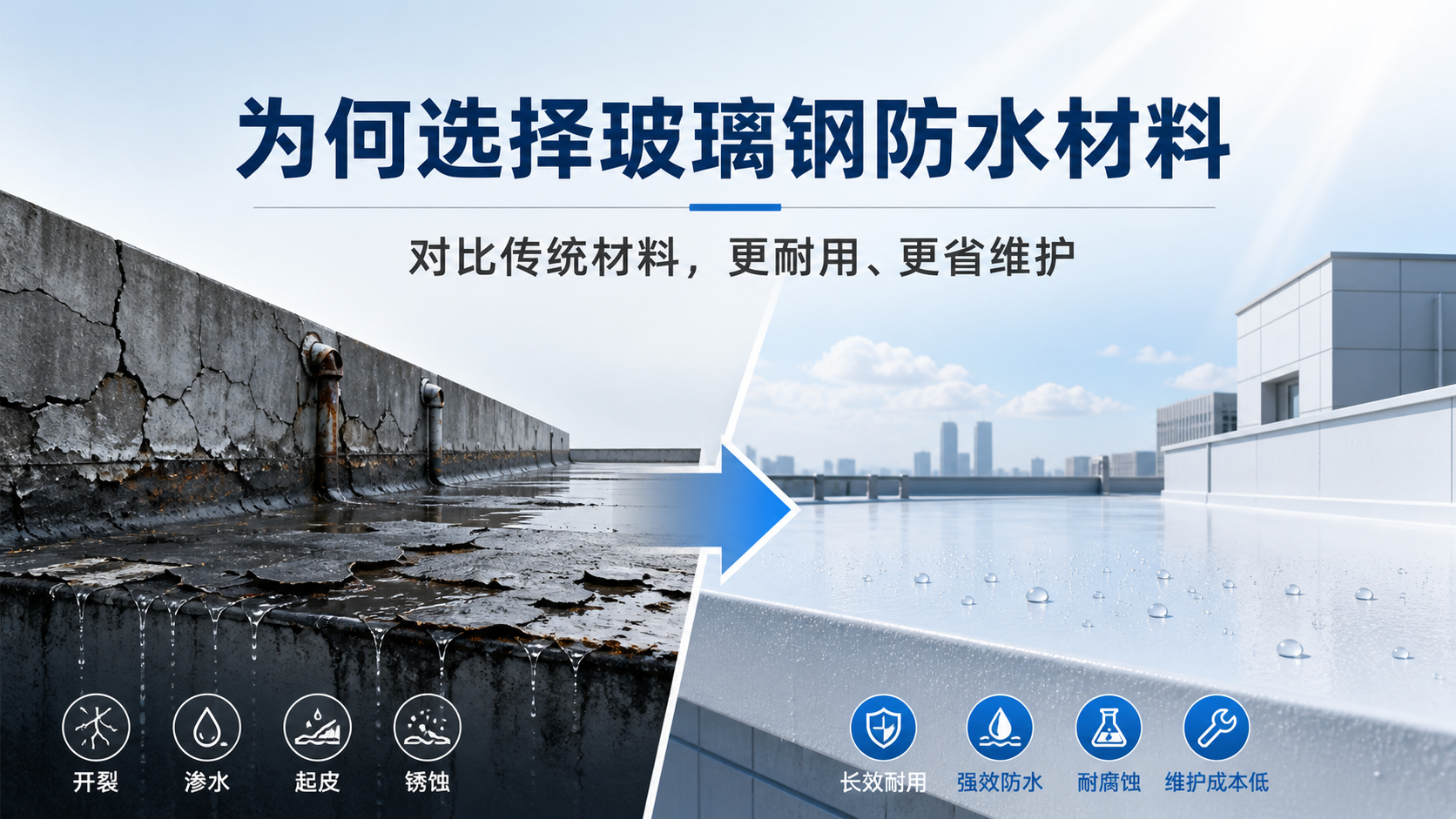 在保山，为何选择玻璃钢防水材料而非传统材料